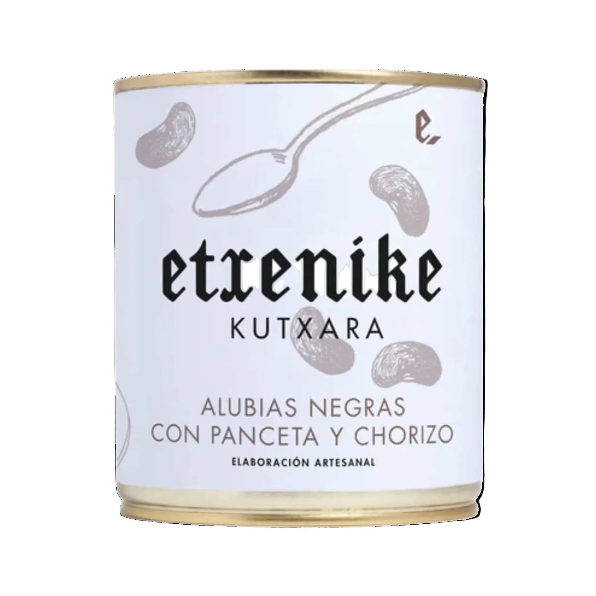 Alubias Negras con Panceta y Chorizo Conservas Etxenike