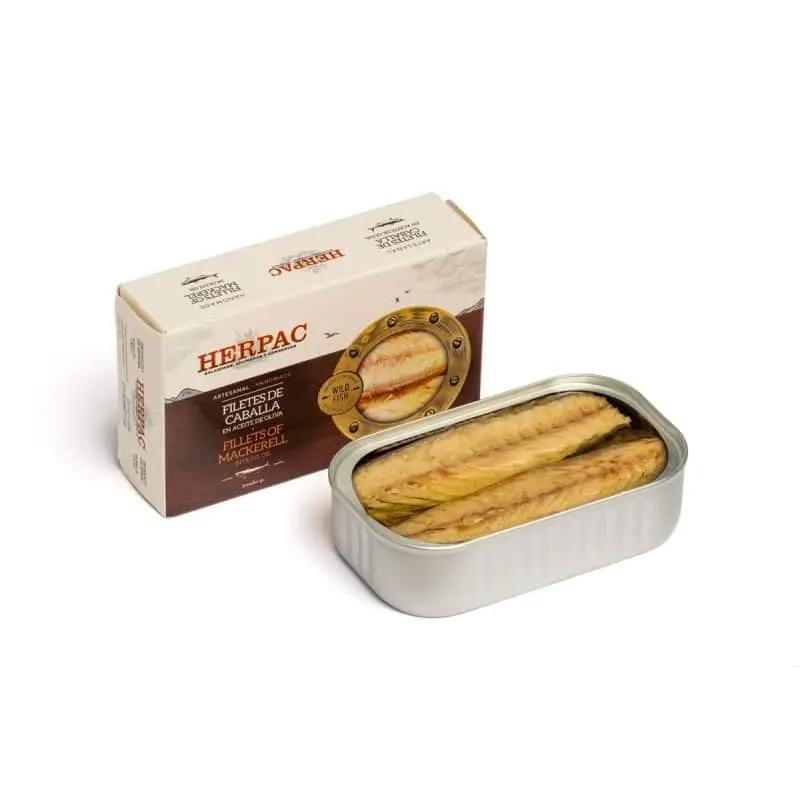 Filetes de Caballa en Aceite de oliva | Herpac Herpac