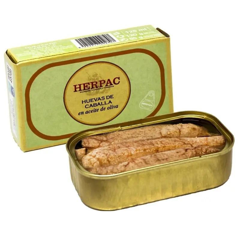 Huevas de caballa en aceite de oliva 120 gr | Conservas Herpac Herpac