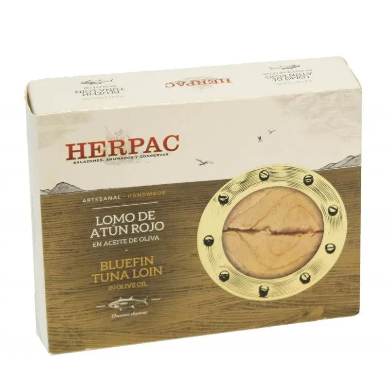 Lomo de Atún Rojo en Aceite de oliva 245 gr | Conservas Herpac Herpac