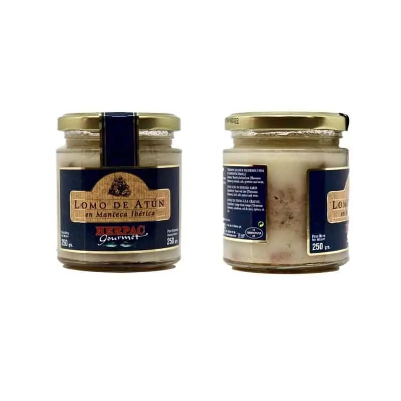 Tarro de lomo de atún en manteca ibérica 250 gr | Conservas Herpac Herpac