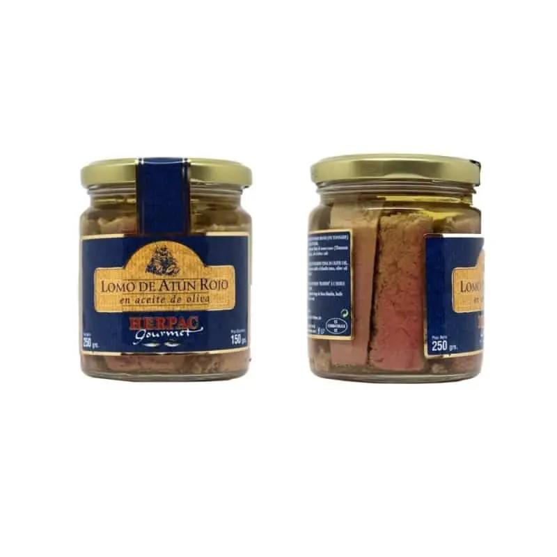 Lomo de atún rojo en aceite de oliva 250 gr | Conservas Herpac Herpac
