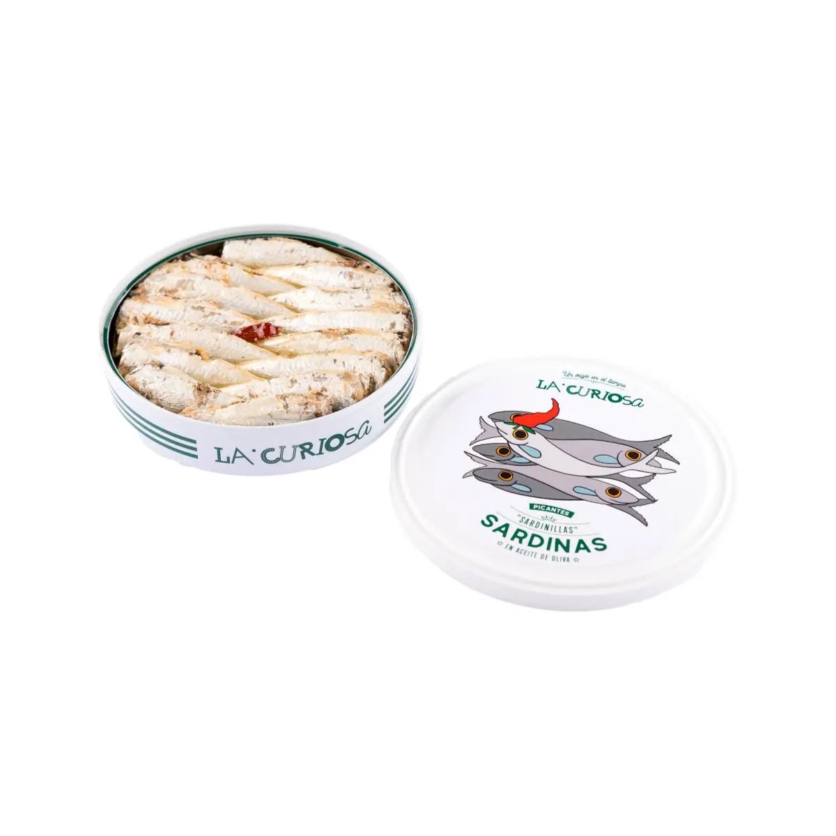 Sardinillas Picantes en AO | Conservas La Curiosa La Curiosa