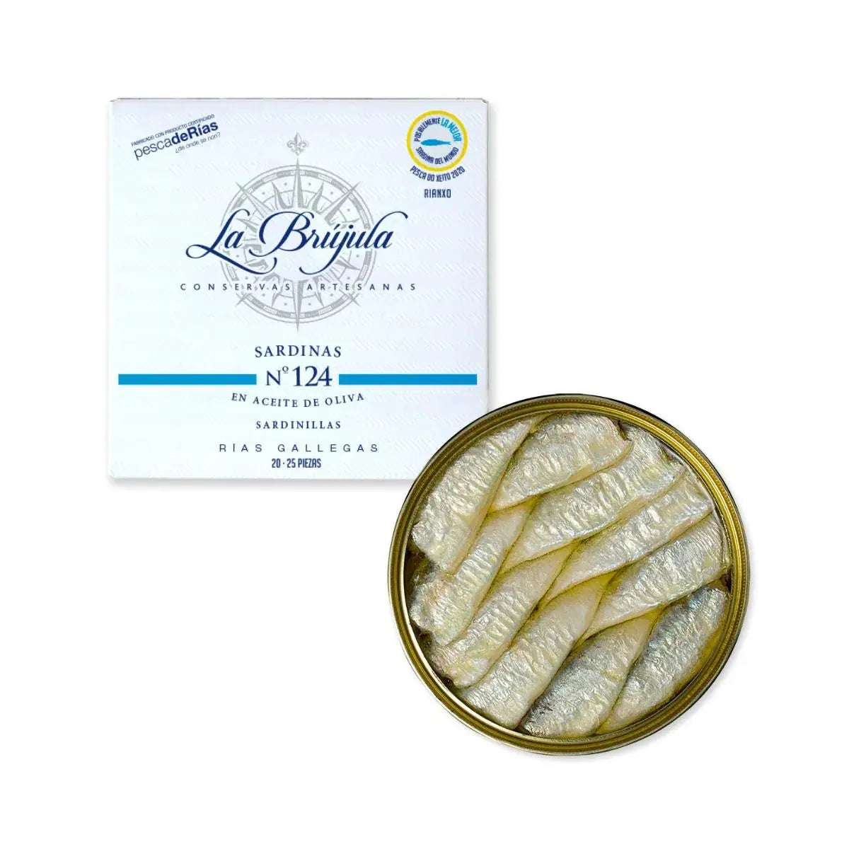 Sardinillas do Xeito 20/25 pzas Conservas La Brujula nº 124