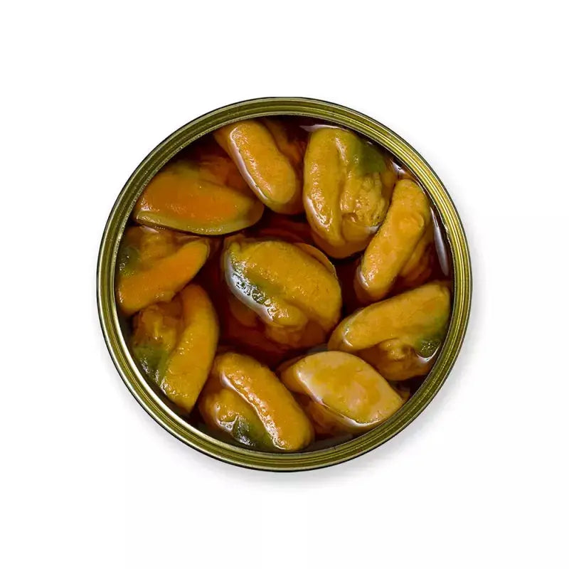 Mejillones fritos en escabeche 8-10 pzas | Conservas La Brújula Conservas La Brújula