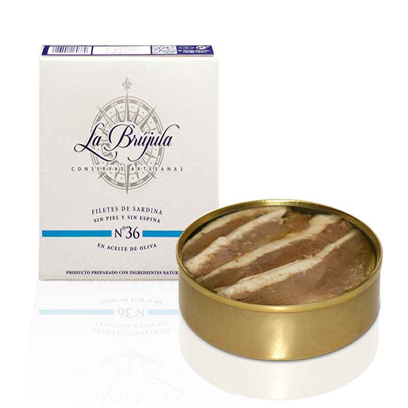 Sardinas sin piel y sin espina | La Brújula Conservas La Brújula