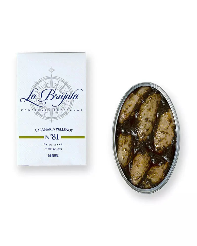 Chipirón en su tinta 6/8 pzas |  Conservas La Brújula Conservas La Brújula