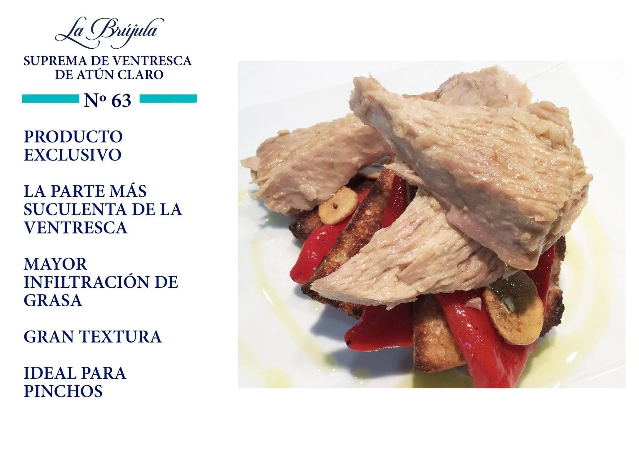 Suprema de ventresca de atún | Conservas La Brújula Conservas La Brújula