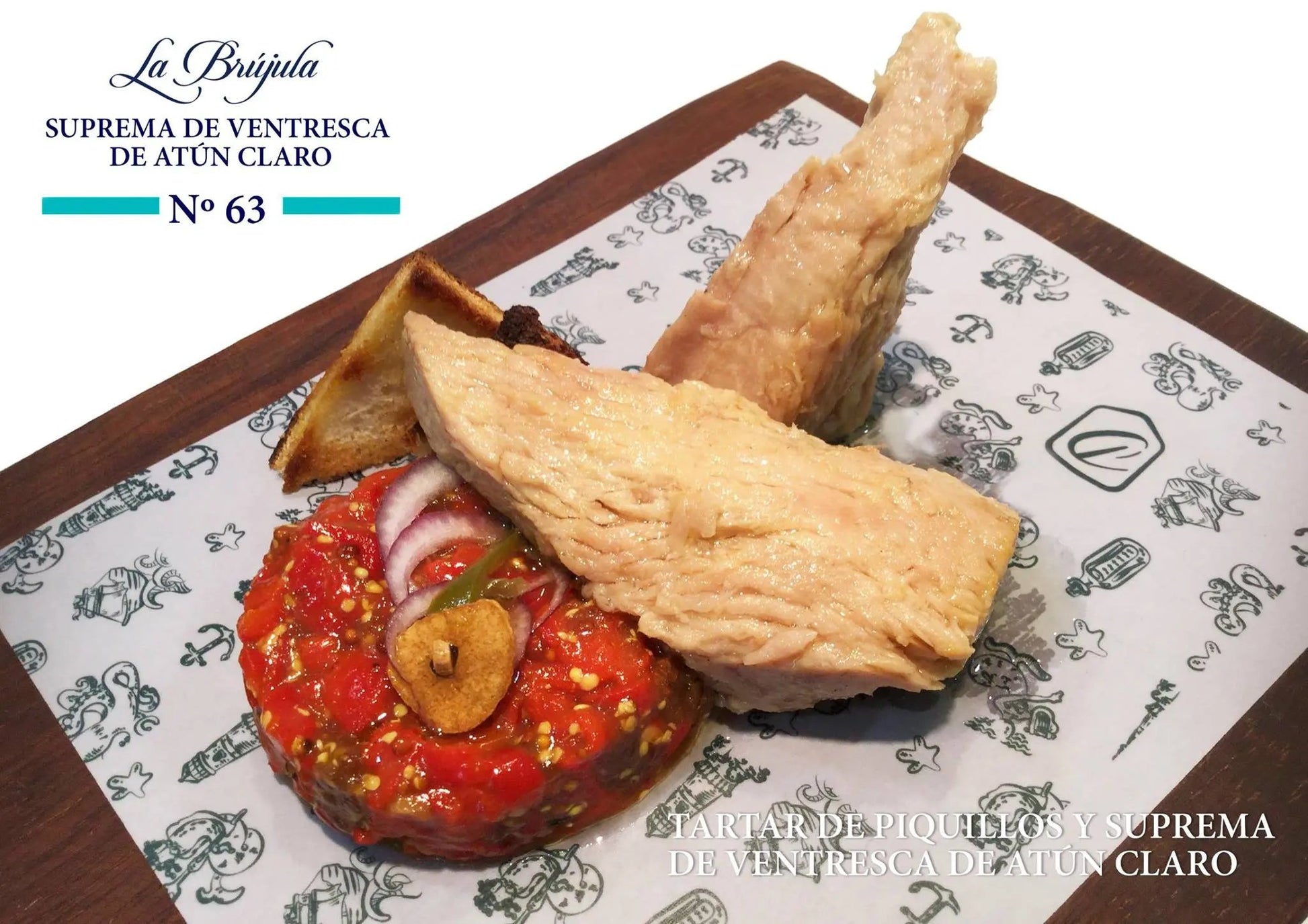 Suprema de ventresca de atún RO280 | La Brújula Conservas La Brújula