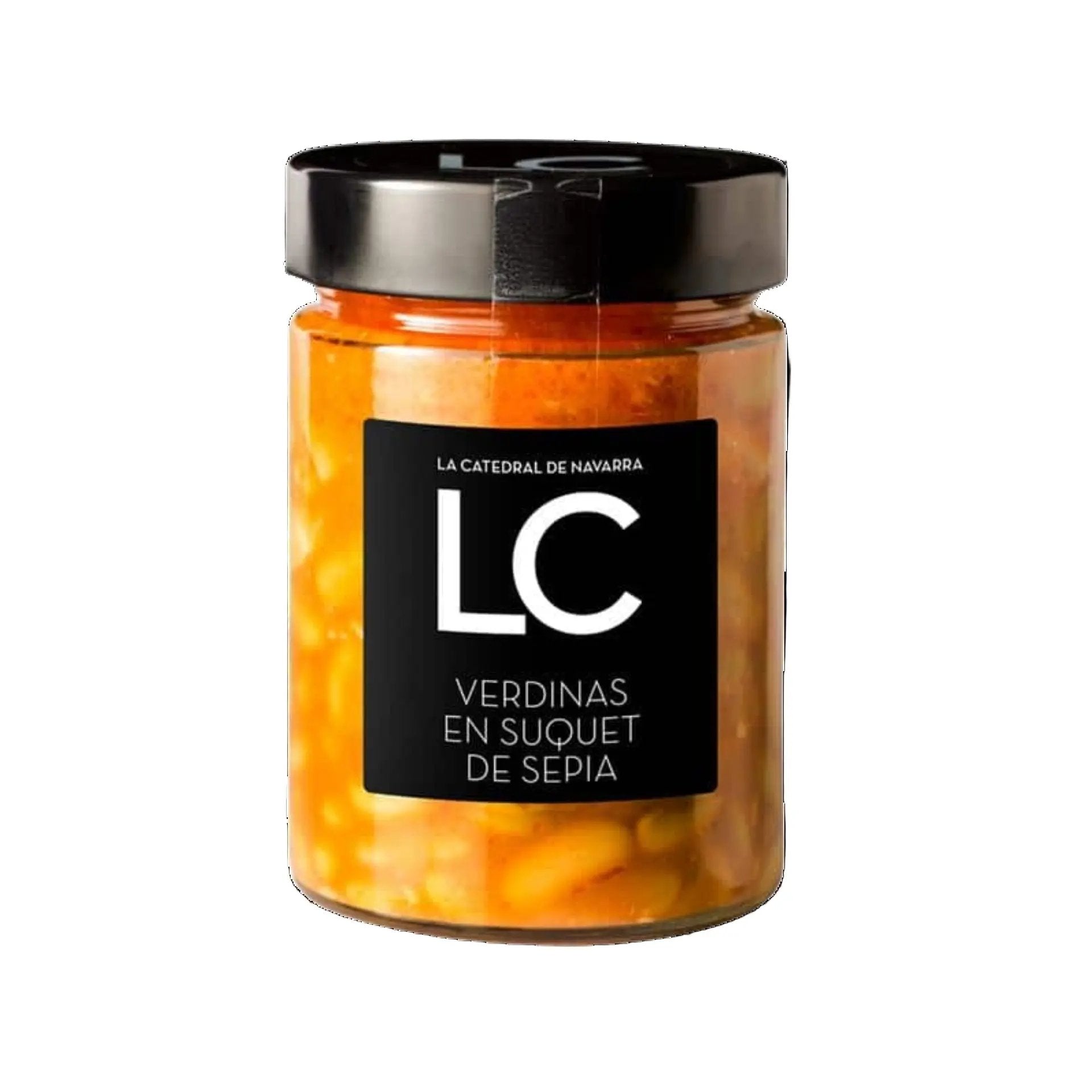 Alubias verdinas en Suquet de Sepia | La Catedral de Navarra La Catedral de Navarra