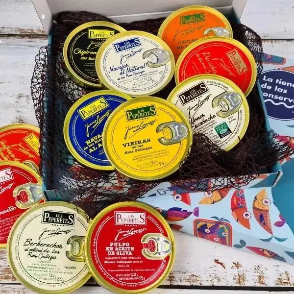 Configurador Caja Regalo 4 latas | Los Peperetes La Tienda de las Conservas