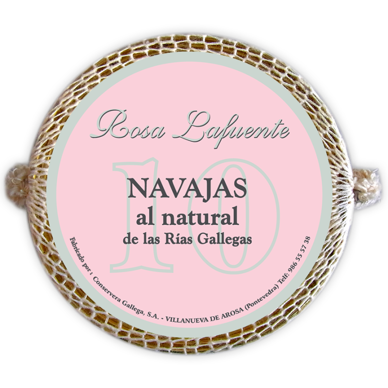 Navajas al natural 8/10 pzas | Conservas Rosa Lafuente Conservas Rosa Lafuente