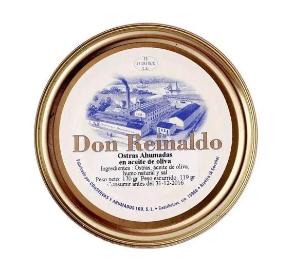Ostras ahumadas en aceite de oliva RO-180 | Don Reinaldo La Tienda de las Conservas