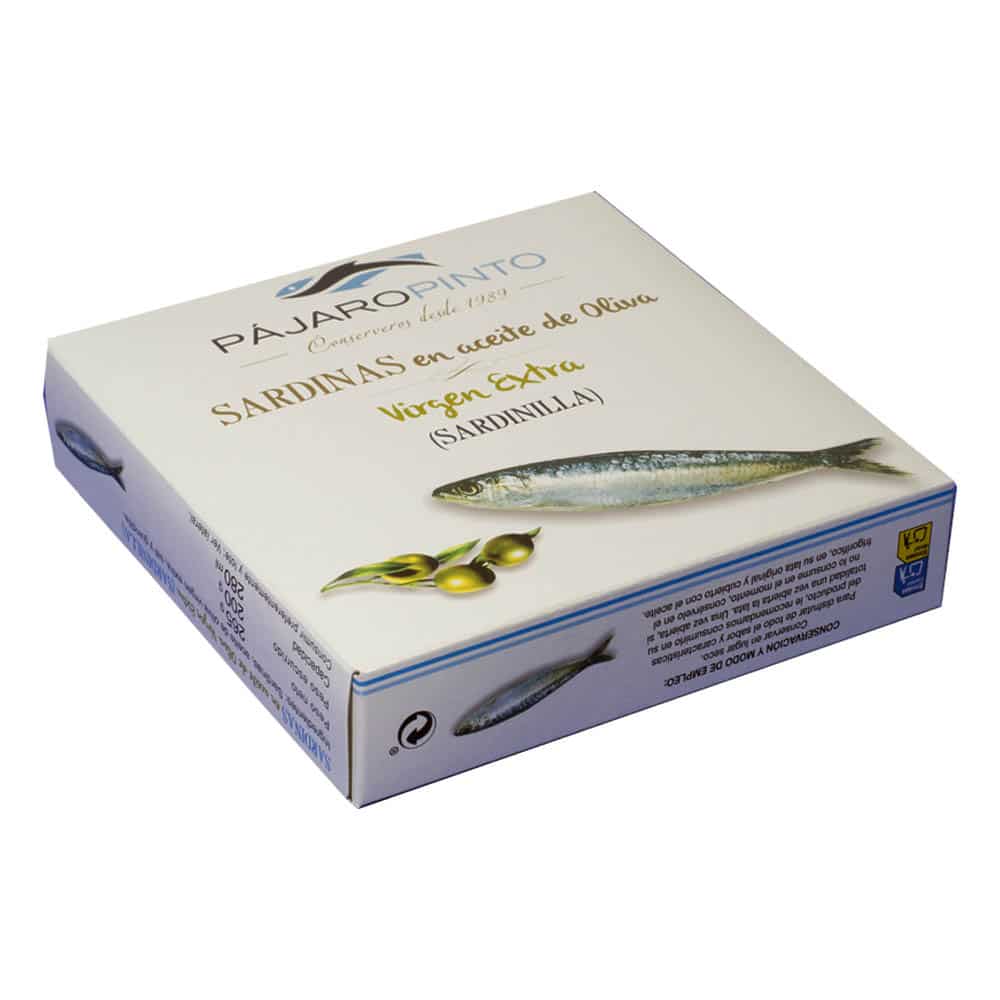 Sardinillas en AOVE 40/50 pzas | Conservas Pájaro Pinto Pajaro Pinto