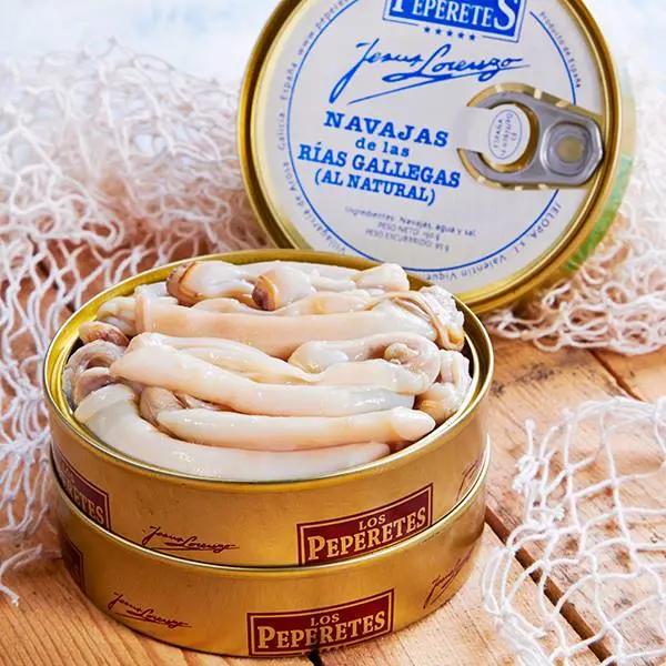 Navajas al natural 6/8 pzas | Los Peperetes Conservas Los Peperetes
