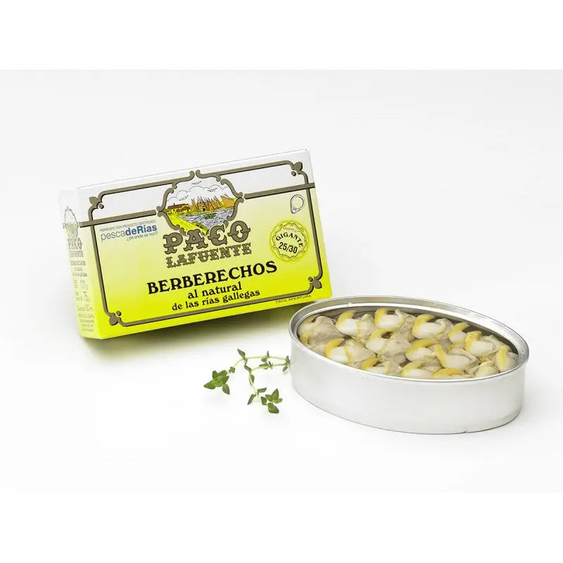 Berberechos al natural 45/55 pzas | Conservas Paco Lafuente Conservas Paco Lafuente