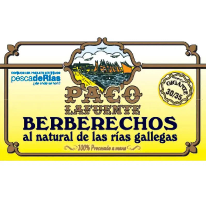 Berberechos al natural 45/55 pzas | Conservas Paco Lafuente Conservas Paco Lafuente