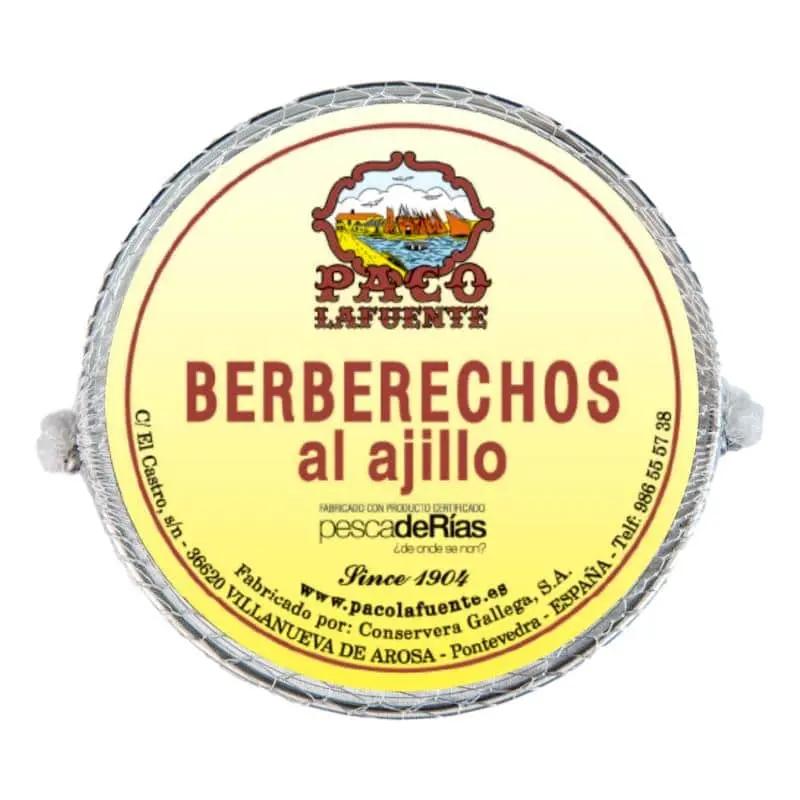 Berberechos al ajillo | Conservas Paco Lafuente Conservas Paco Lafuente