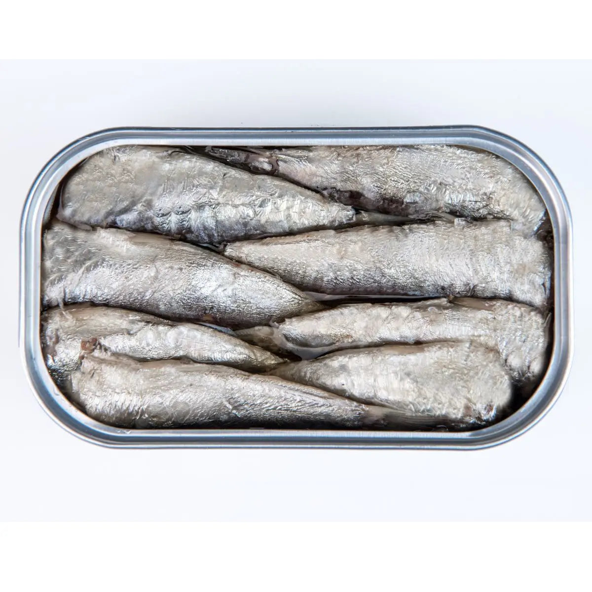Sardinillas en aceite de oliva 16/18 pzas Conservas Paco Lafuente - Lata abierta