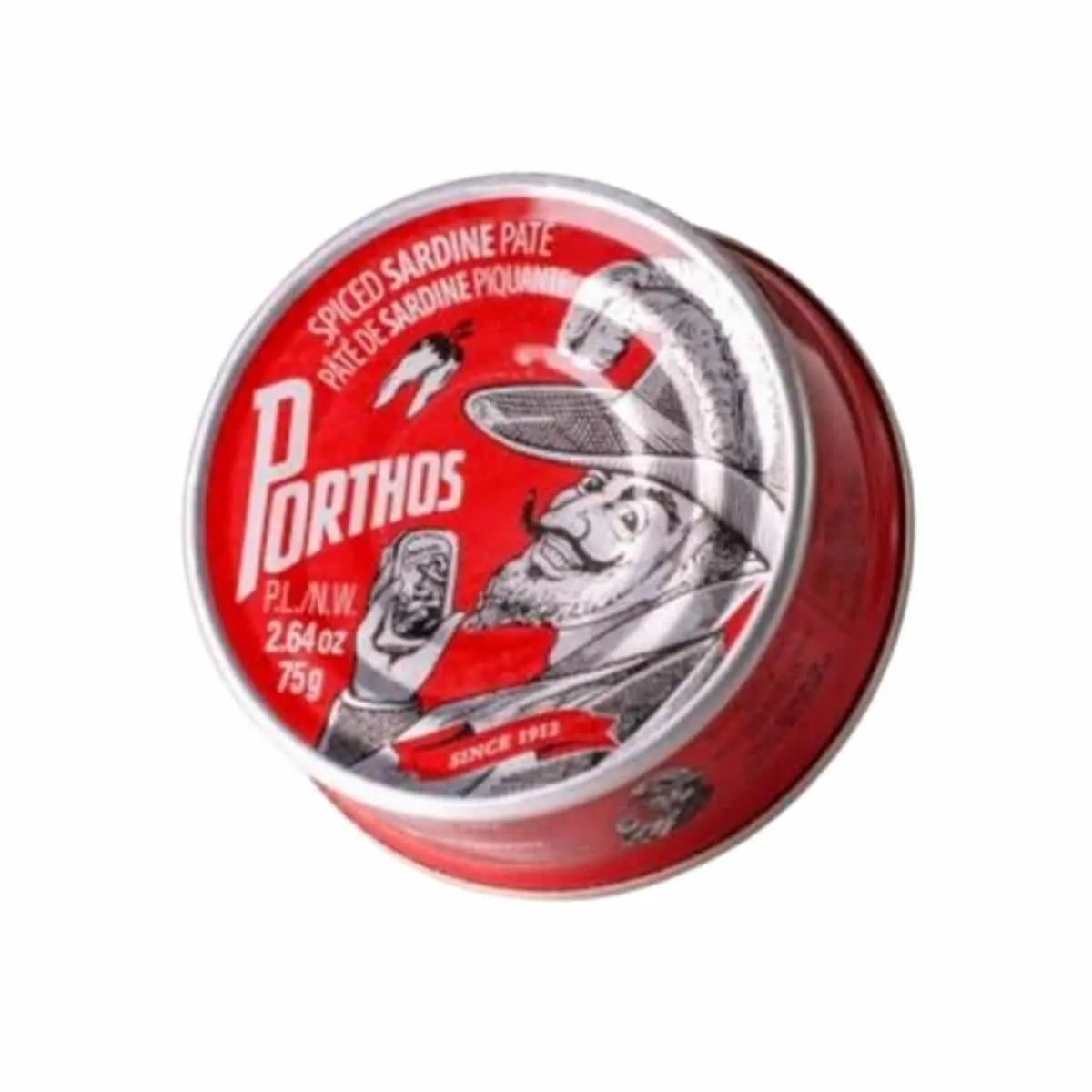 Paté de sardina picante Conservas Porthos Gourmet Vintage