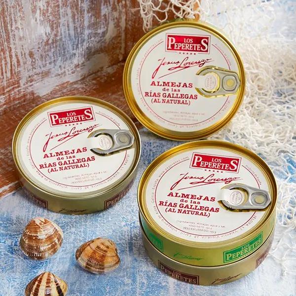 Almejas al Natural 30 pzas | Conservas Los Peperetes Conservas Los Peperetes