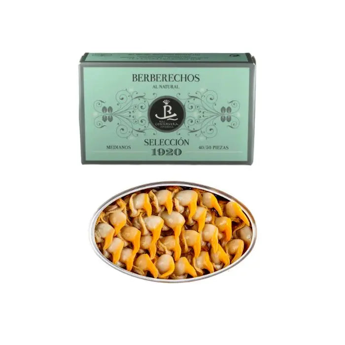 Berberechos al Natural 40/50 pzas Real Conservera Selección 1920