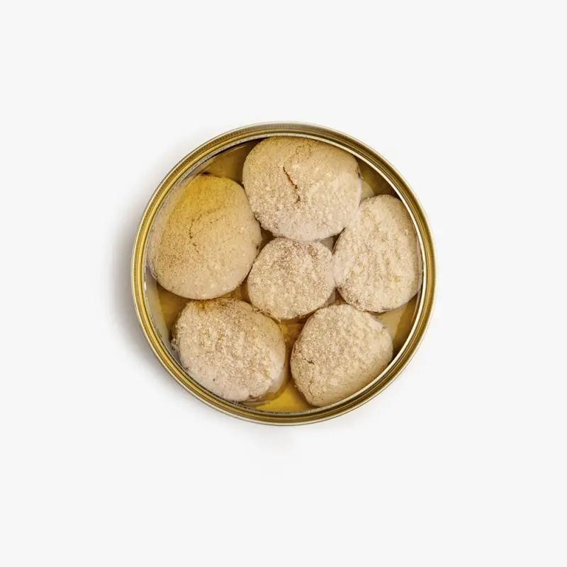 Medallones huevas de merluza en aceite de oliva picante | Real Conservera Española Real Conservera Española