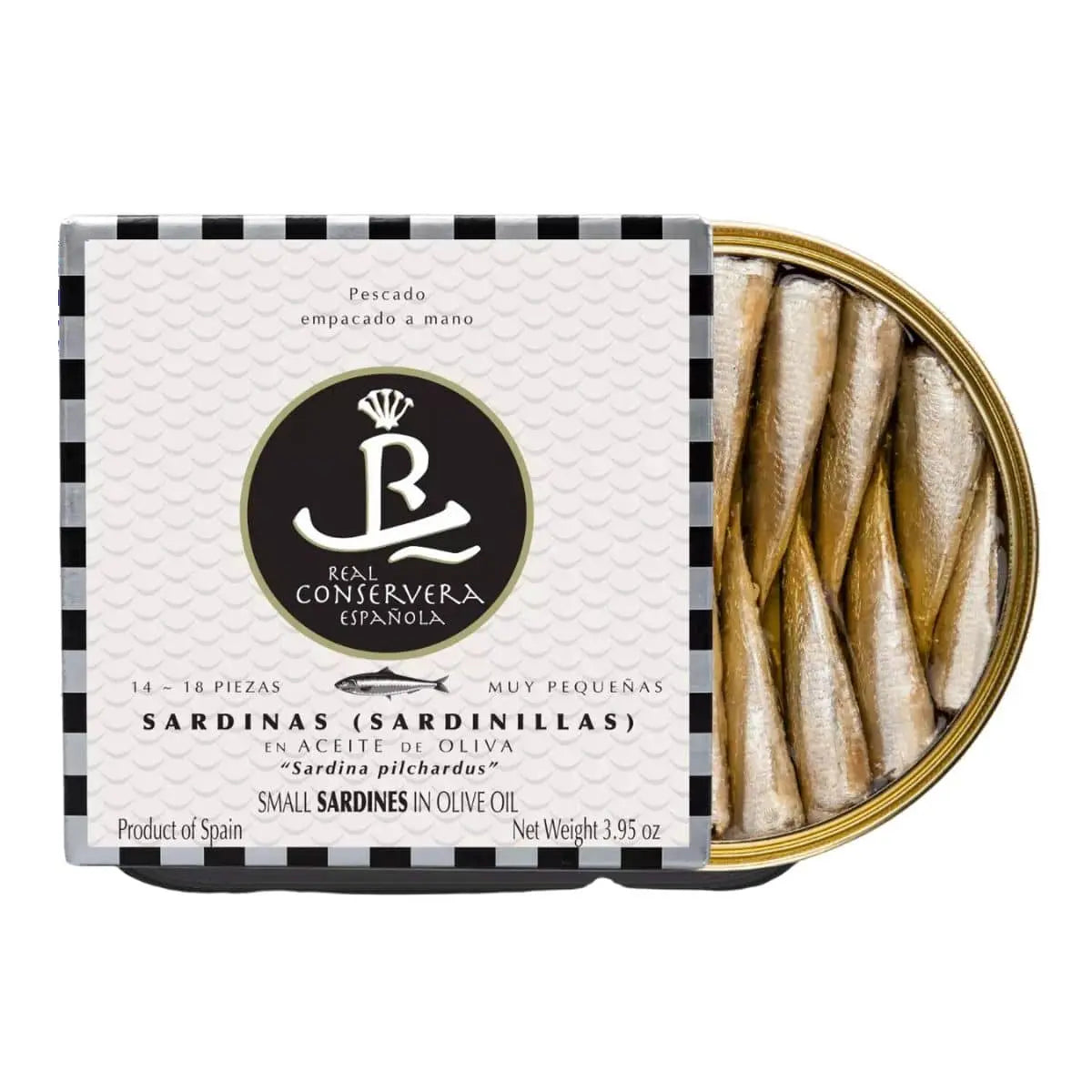 Sardinillas en aceite de oliva 14/18 pzas Real Conservera Española