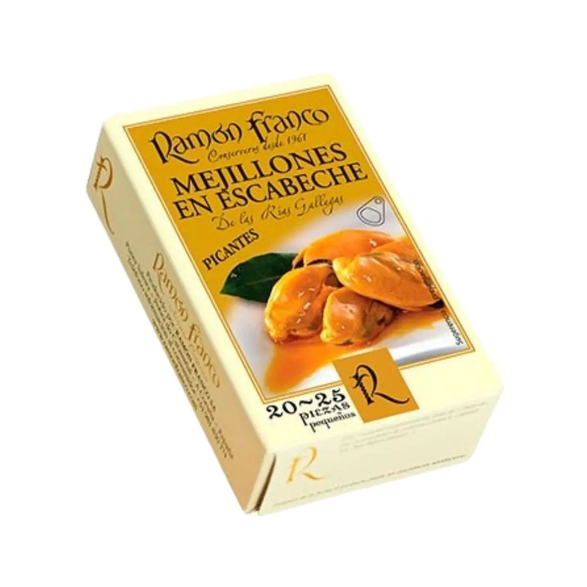 Mejillones en escabeche picante Conservas Ramón Franco