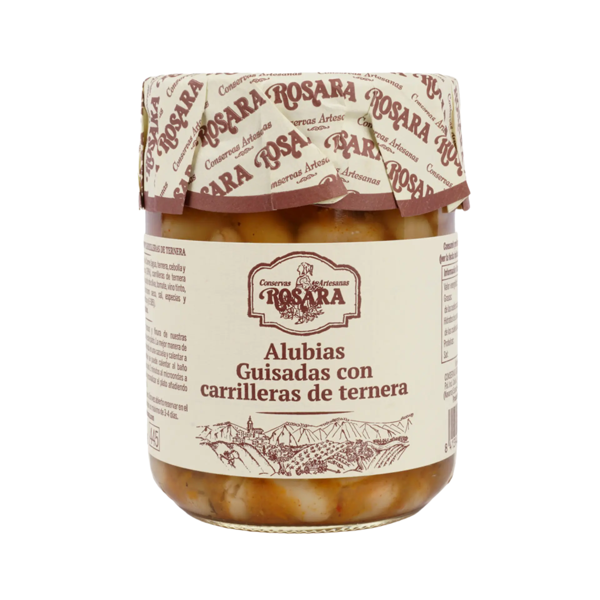 Alubias Guisadas con carrilleras de ternera Conservas Rosara