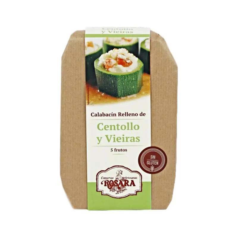 Calabacin relleno de Centollo y Vieiras  | Conservas ROSARA Conservas Rosara