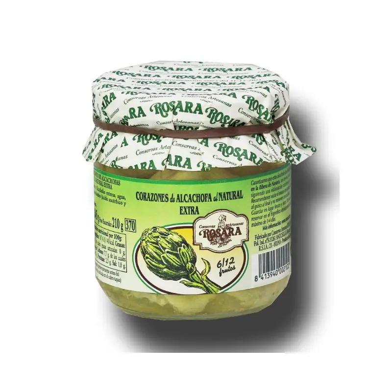 Corazones de alcachofa Tarro 370 ml 6/12 uds | Conservas Rosara Conservas Rosara