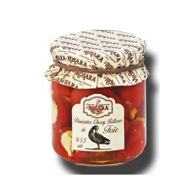 Pimientos Cherry rellenos de Foie | Conservas ROSARA Conservas Rosara