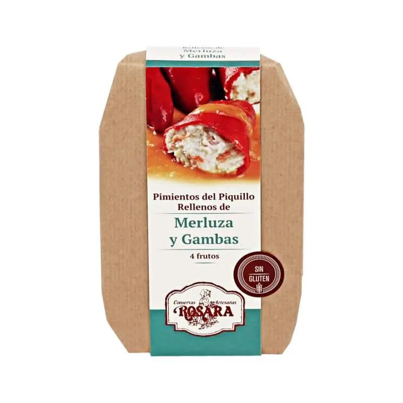 Pimientos del Piquillo Rellenos de Merluza y Gambas  | Conservas ROSARA Conservas Rosara
