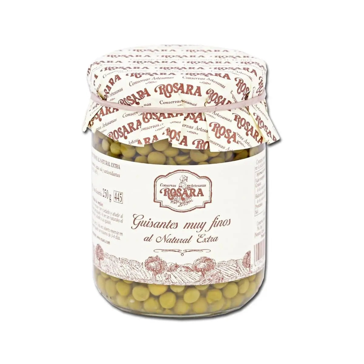Guisantes muy finos al natural Tarro 445 ml | Conservas ROSARA Conservas Rosara