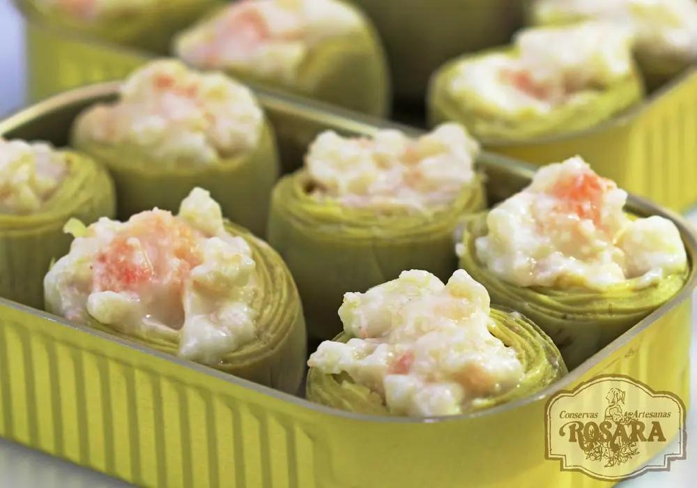 Alcachofa rellena de marisco | ROSARA Conservas Rosara
