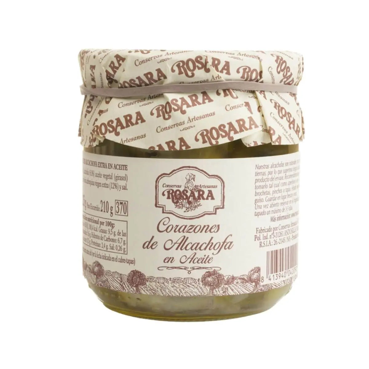 Corazones de Alcachofa en aceite Conservas Rosara