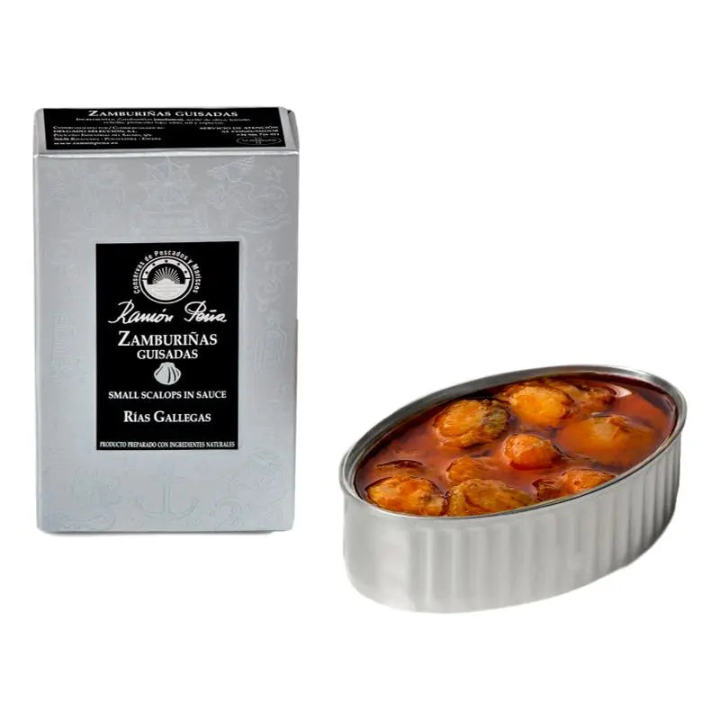 Zamburiñas guisadas de Conservas Ramón Peña Linea Plata