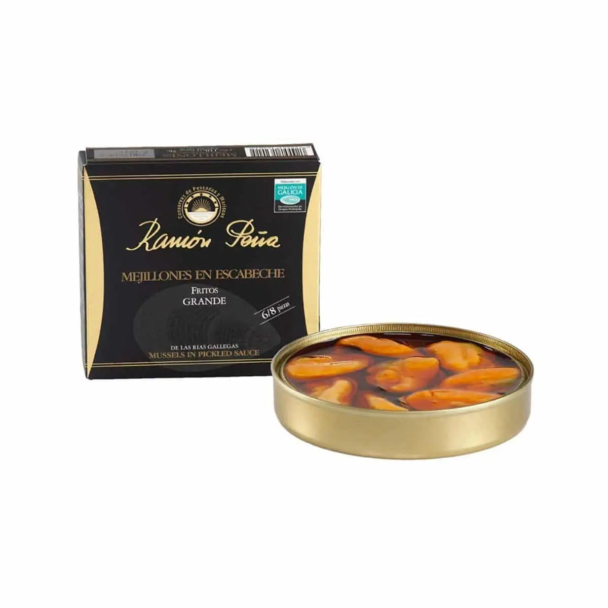 Mejillones GIGANTES 6/8 pzas Conservas Ramón Peña