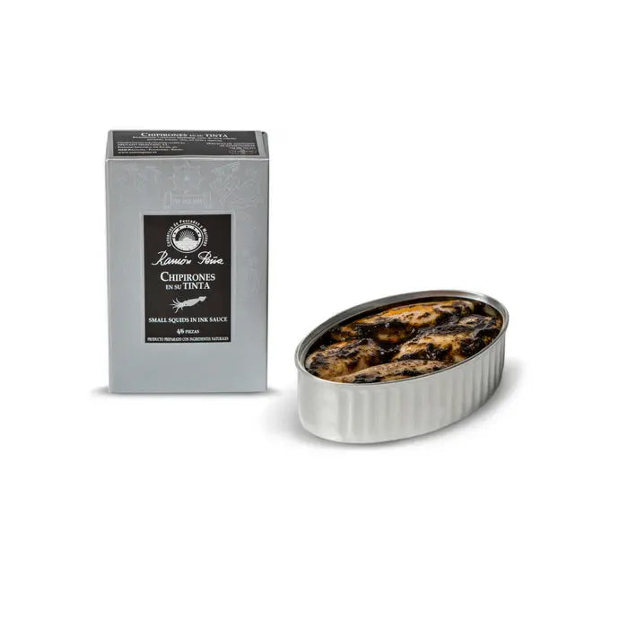 Chipirones en su tinta 4/6 pzas Ramón Peña Linea Plata