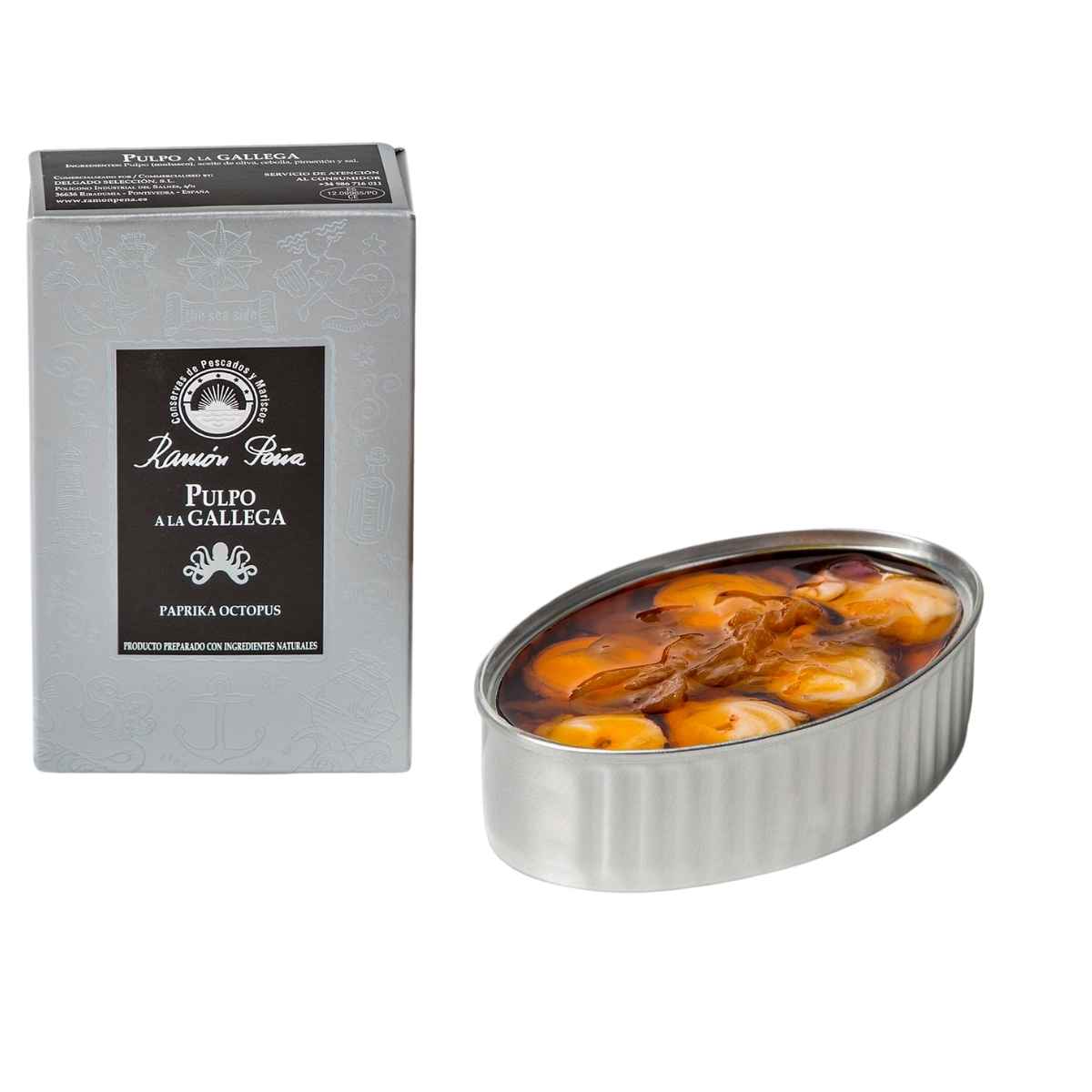 Pulpo a la gallega |  Conservas Ramón Peña Linea Plata Conservas Ramón Peña