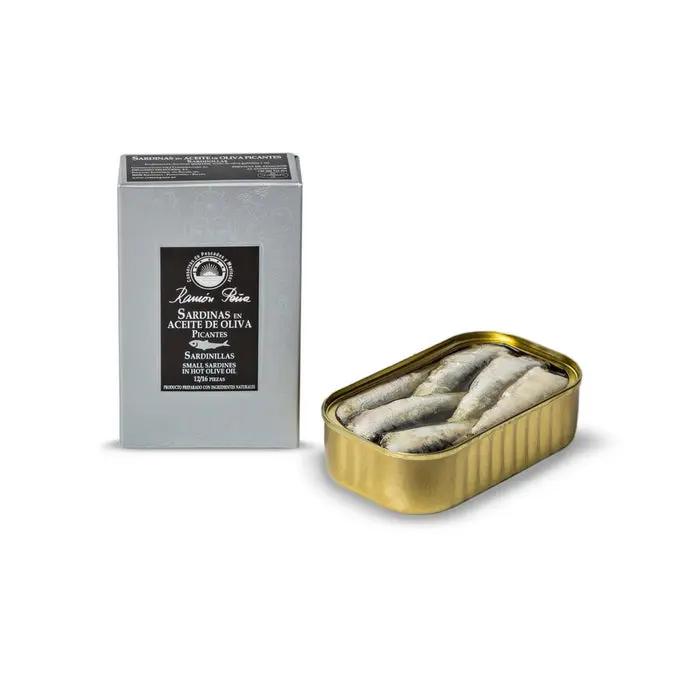 Sardinillas picantes en aceite de oliva 12-16 pzas |  Conservas Ramón Peña Conservas Ramón Peña
