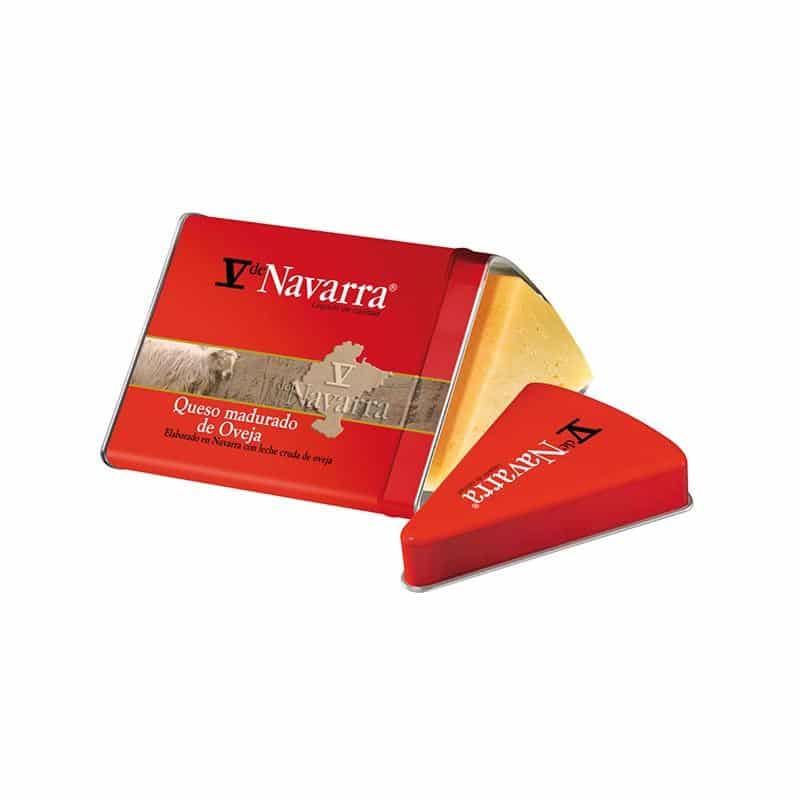 Queso de Oveja ahumado Lata cuña 250 gr | V de NAVARRA La Tienda de las Conservas